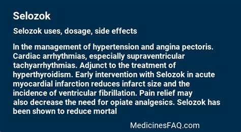 sulosok|Selozok: Uses, Dosage, Side Effects, FAQ .
